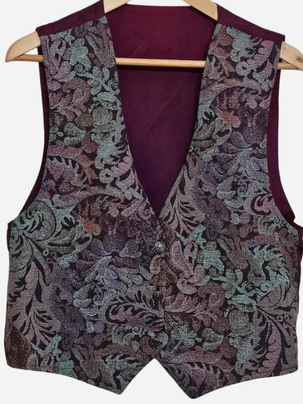 90's Vintage Tapestry Vest Size L
